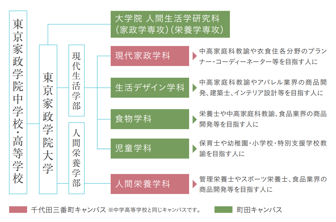 多彩な進路を提供する併設大学